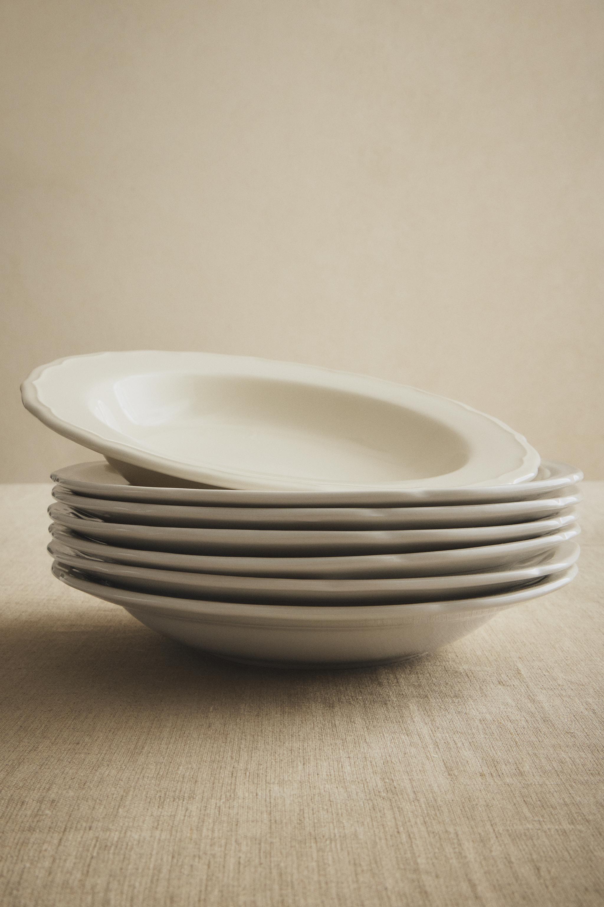ASSIETTE CREUSE PORCELAINE